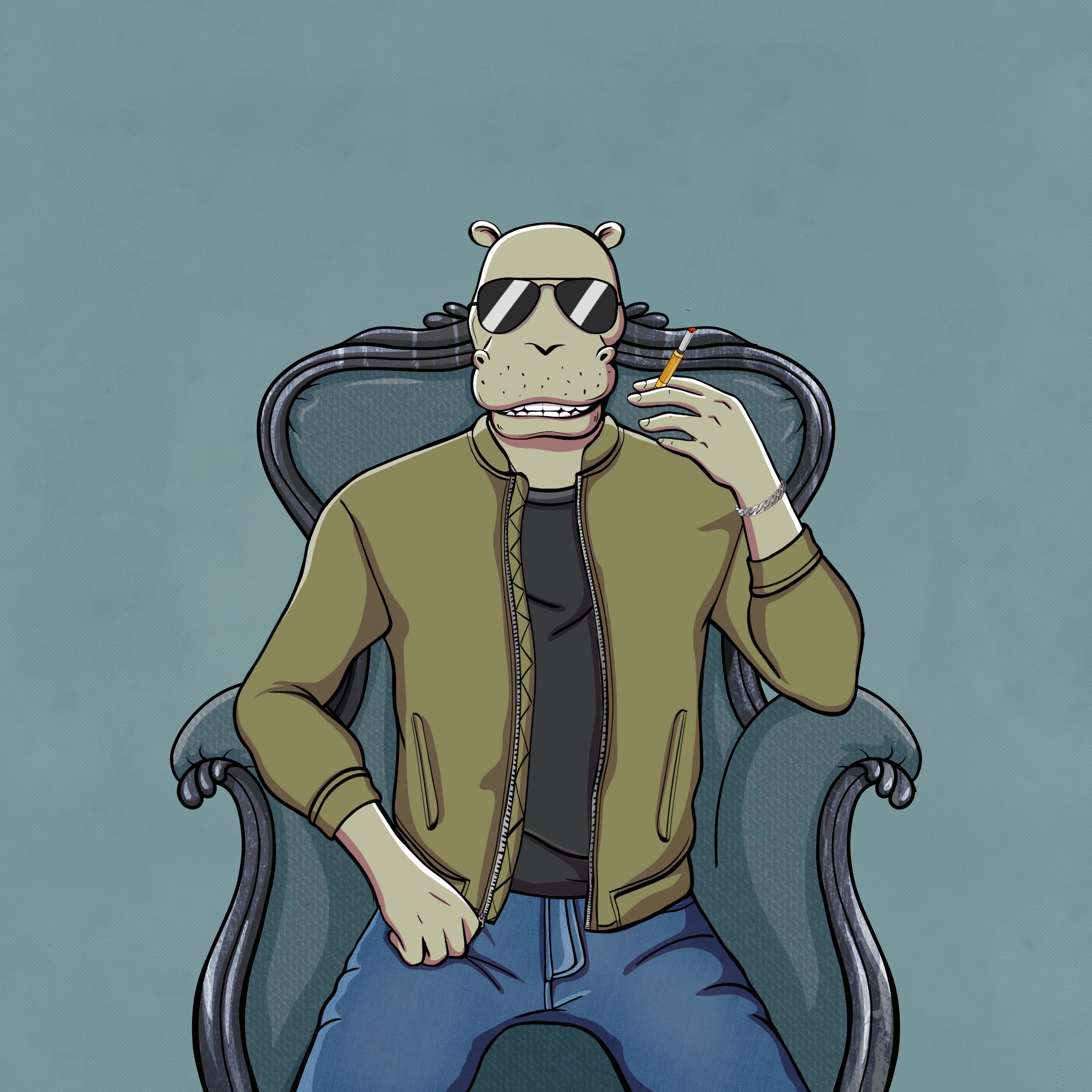 Sober Hippo NFT #12