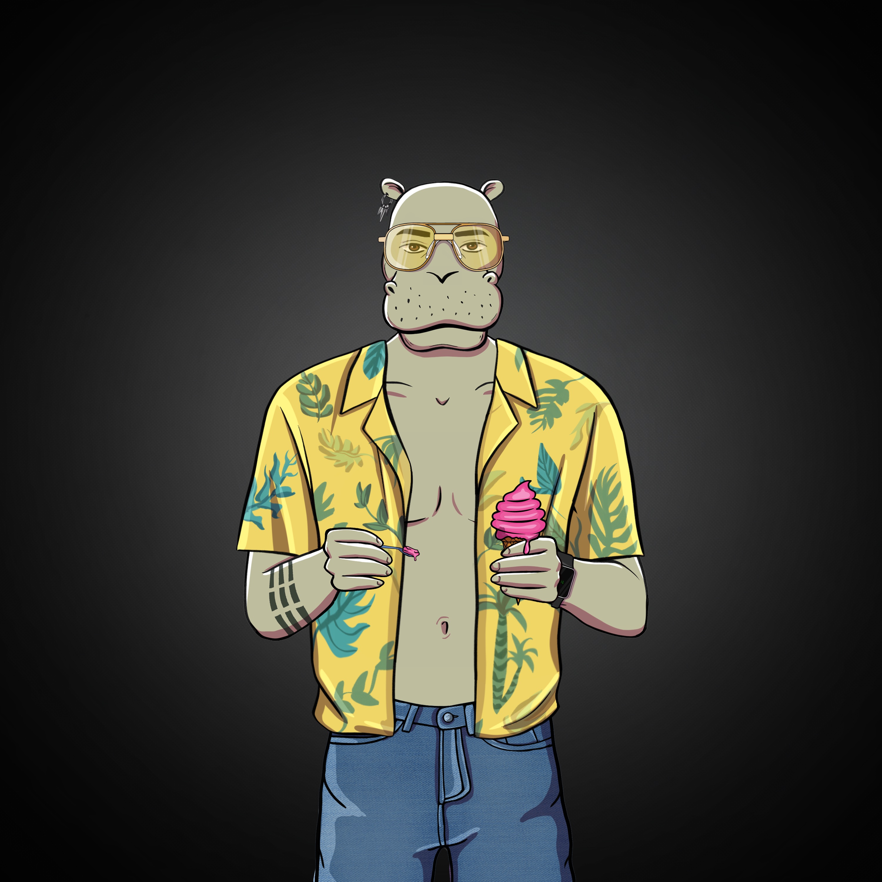 Sober Hippo NFT #02