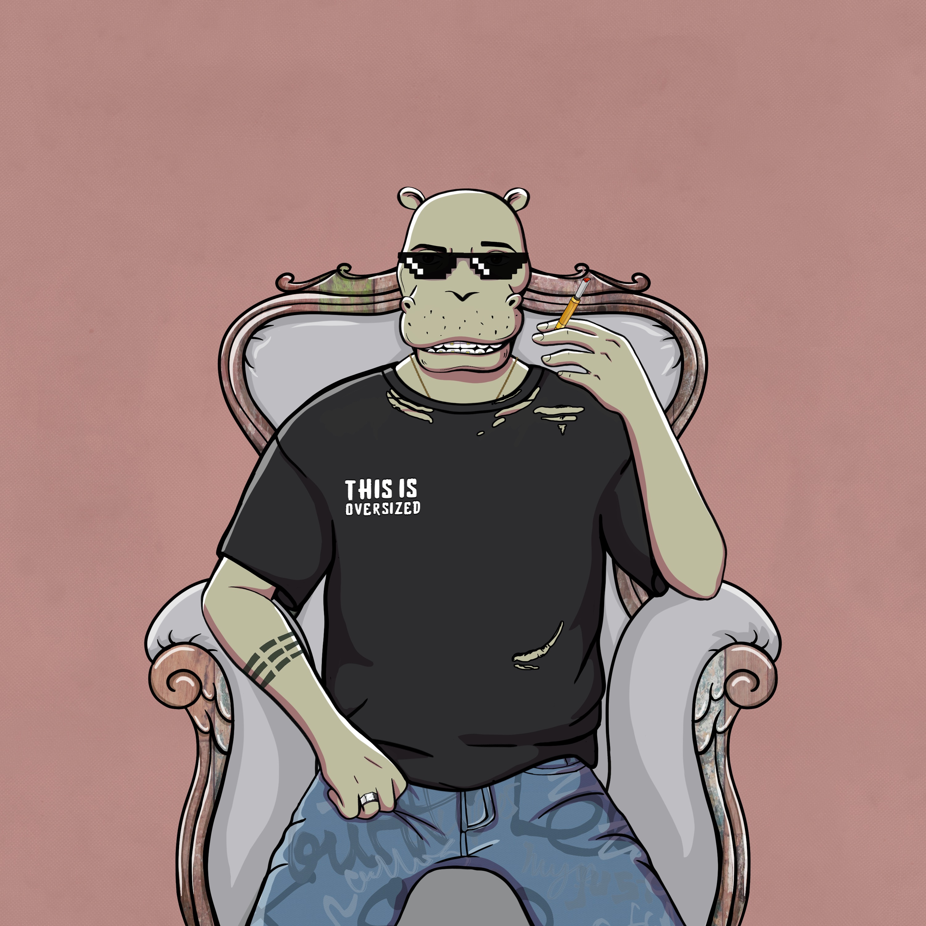 Sober Hippo NFT #03