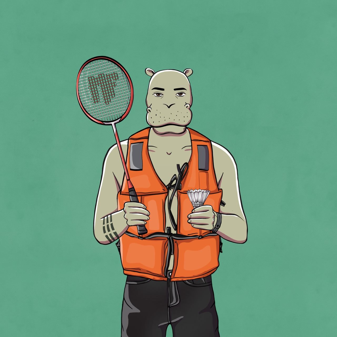 Sober Hippo NFT #06