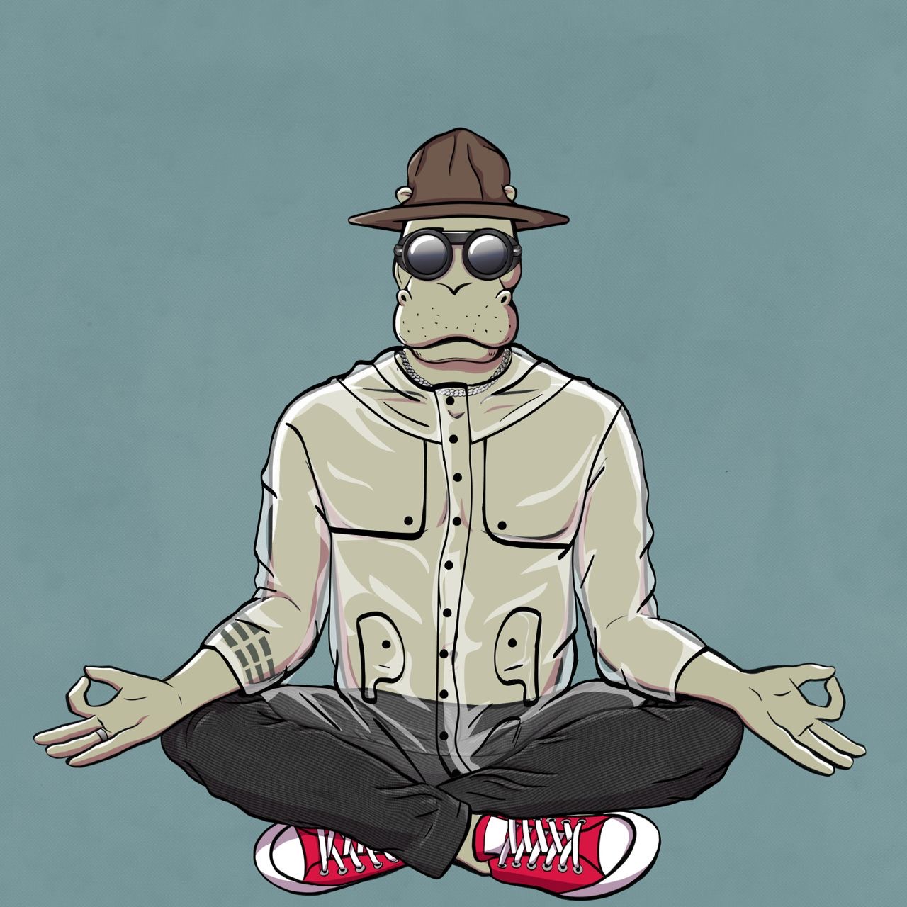 Sober Hippo NFT #07