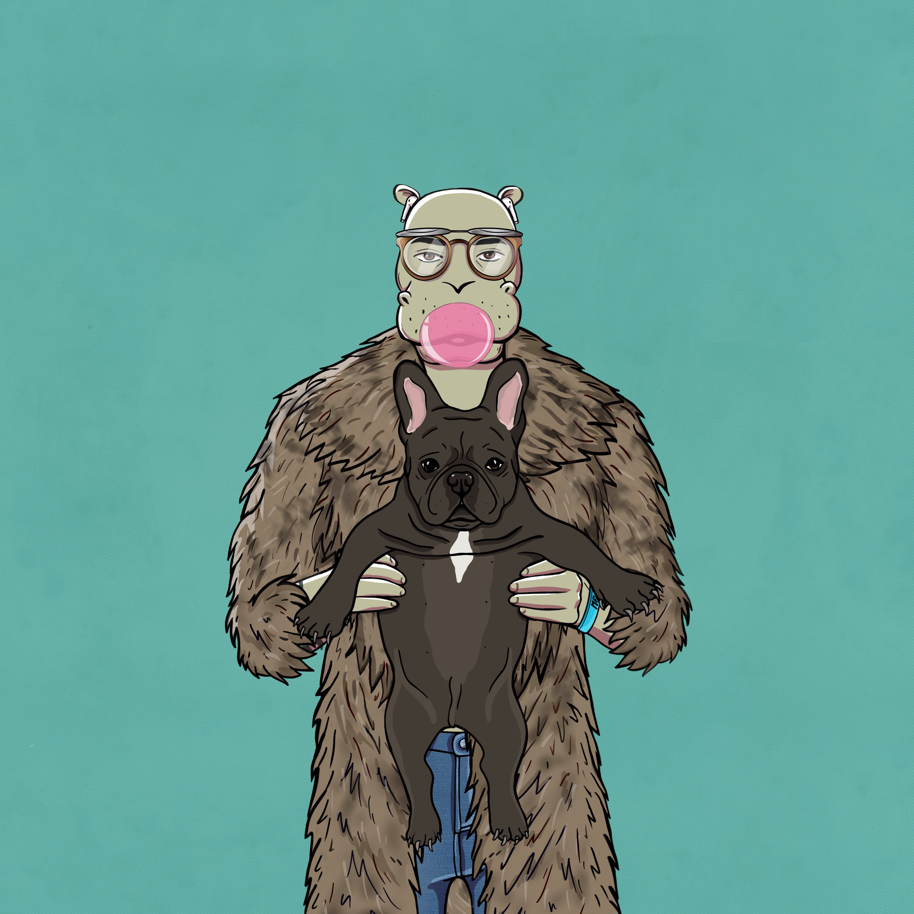 Sober Hippo NFT #08